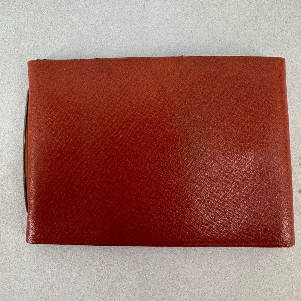English Leather Designer Collection Leather Billfold Cardholder Vtg